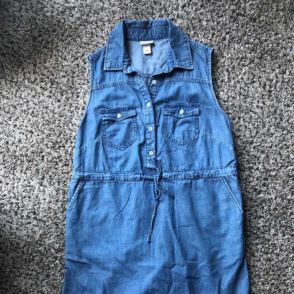 Sleeveless Jean Dress